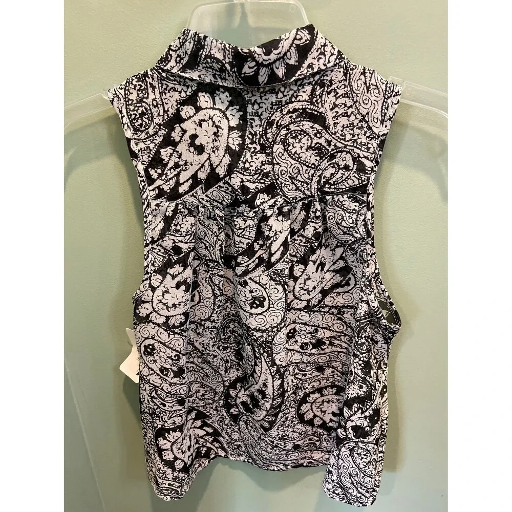 Tramp sleeveless sheer blouse size S